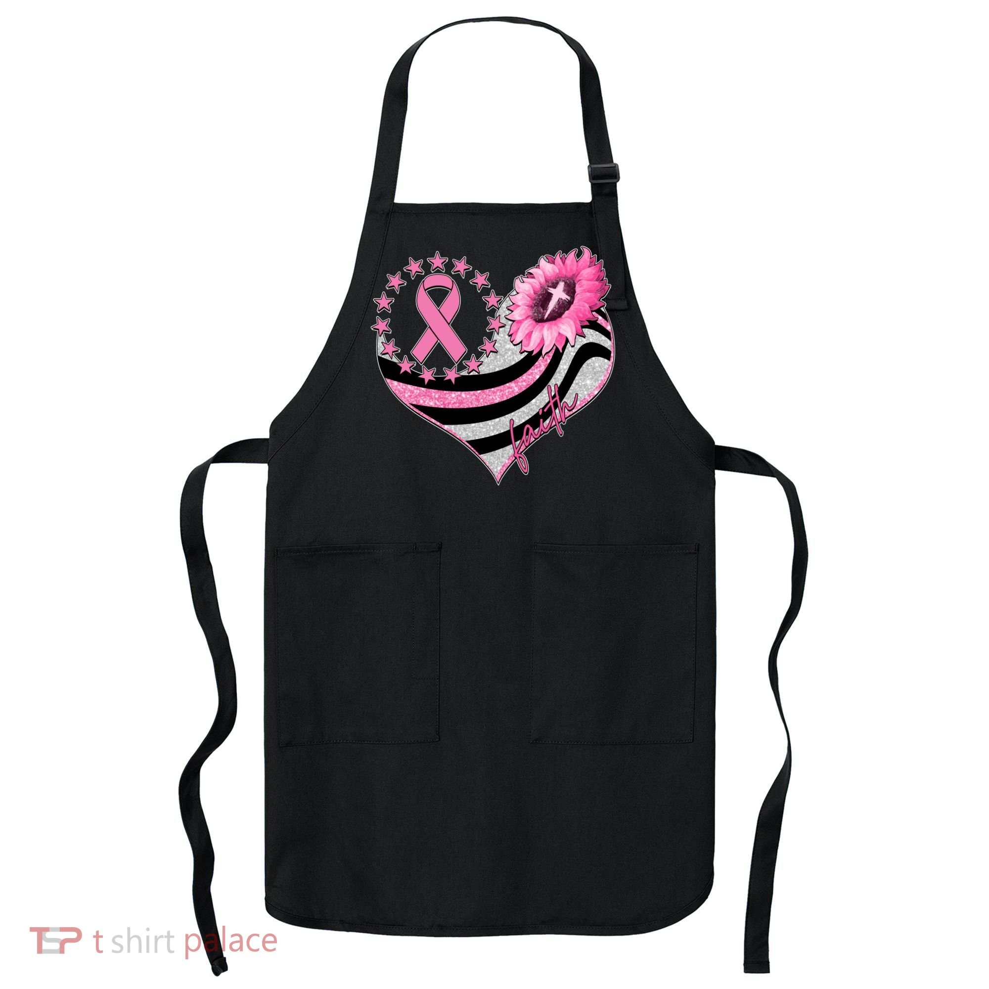 Breast Cancer Awareness Faith Apron