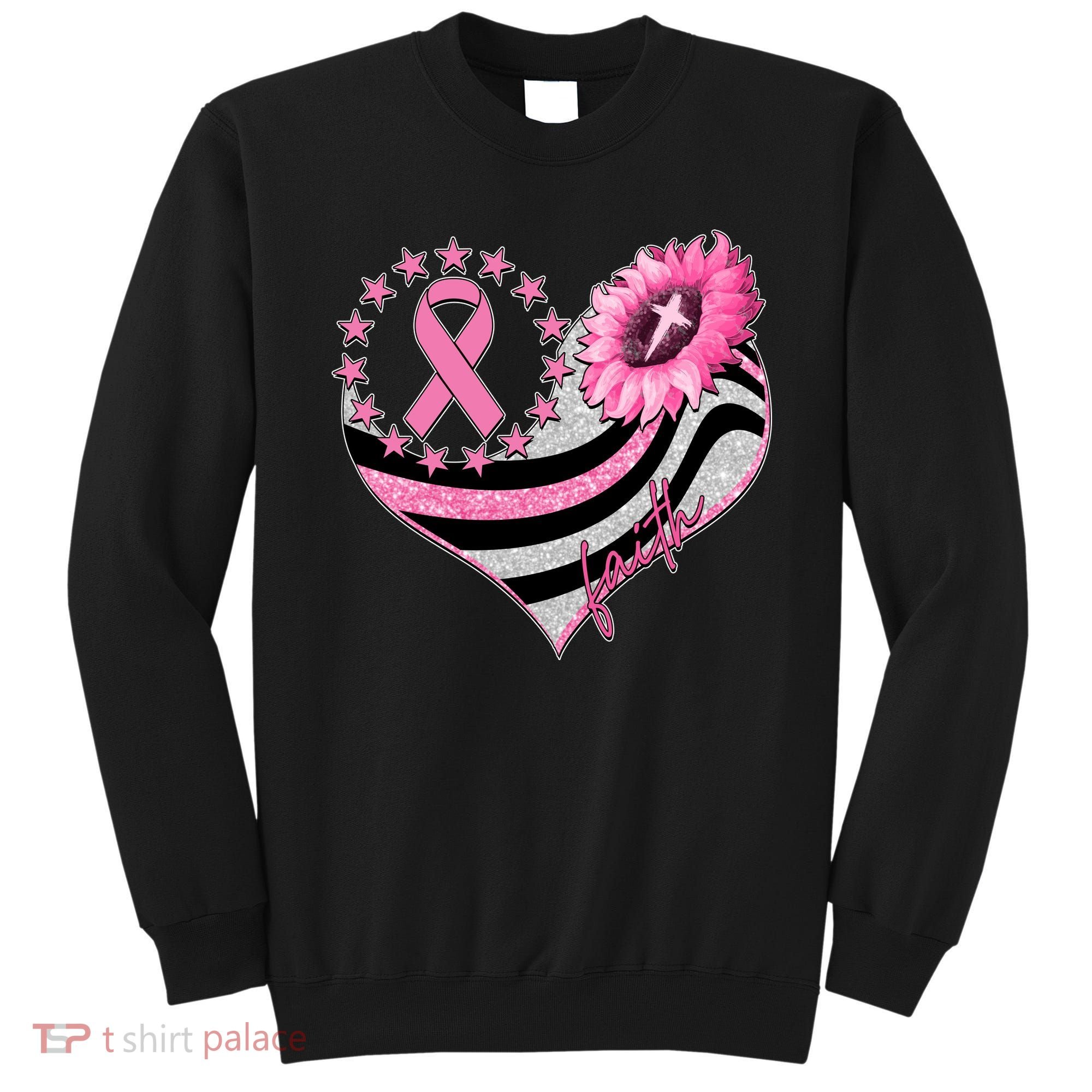 Breast Cancer Awareness Faith Sweatshirt