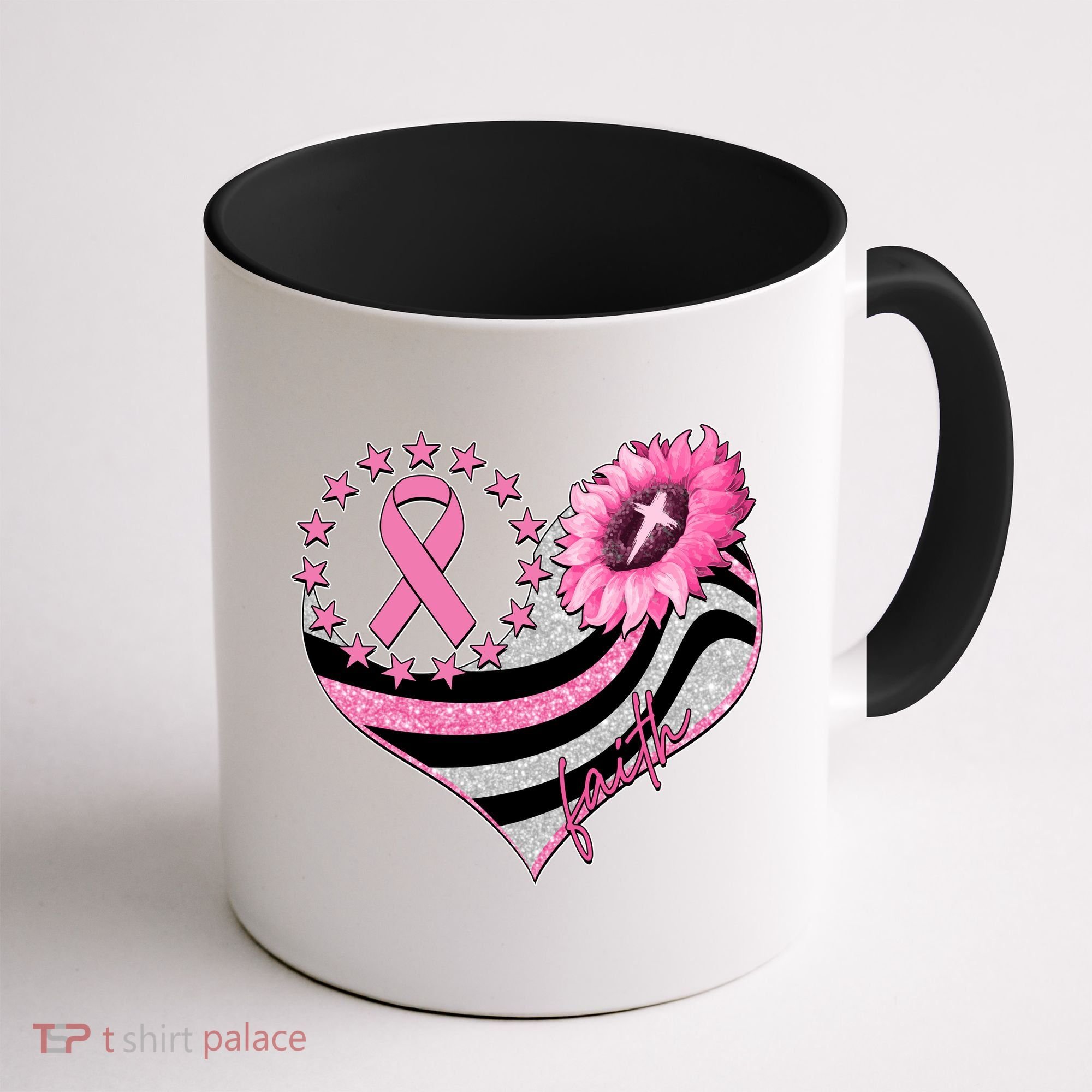 Breast Cancer Awareness Faith Coffee Mug