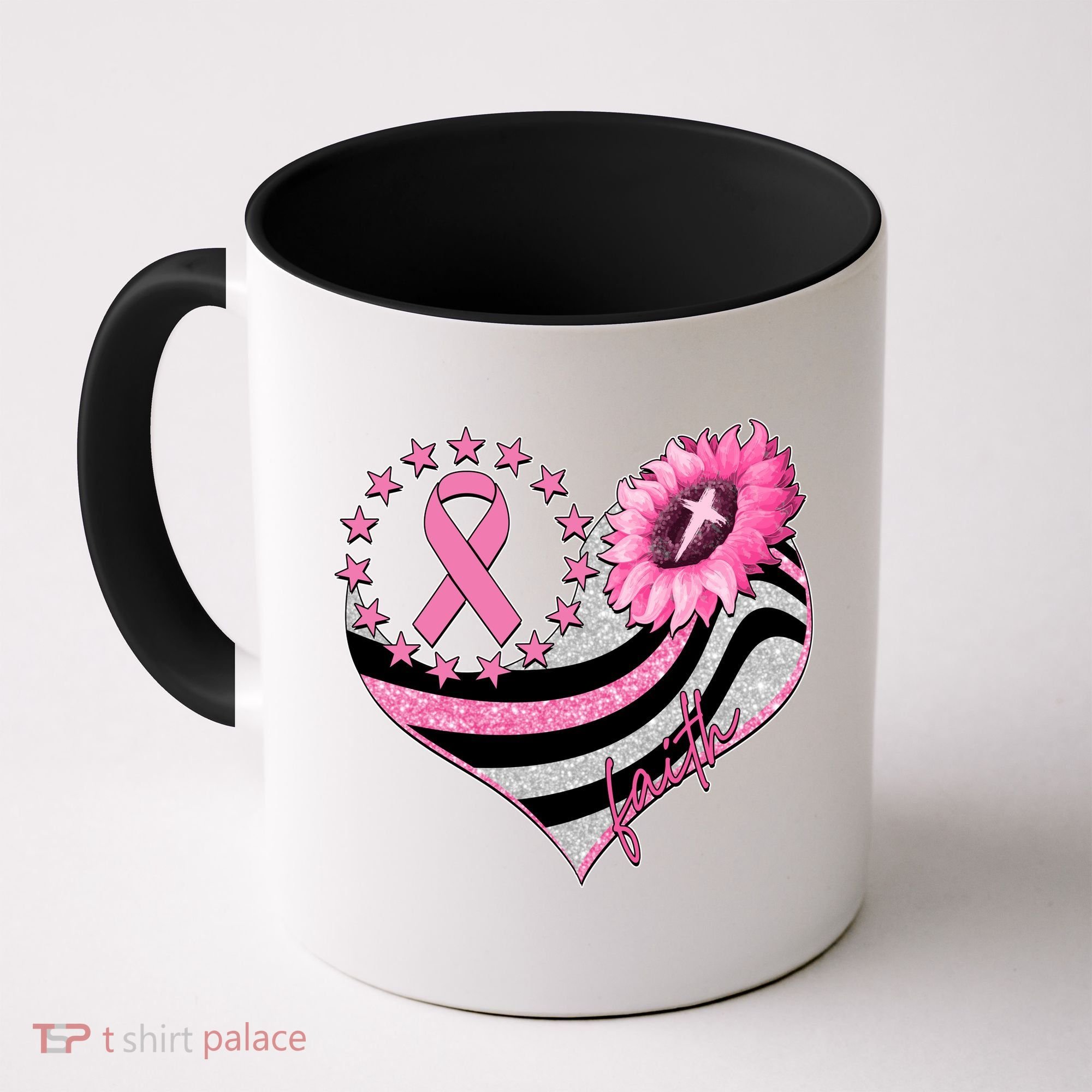 Breast Cancer Awareness Faith Coffee Mug