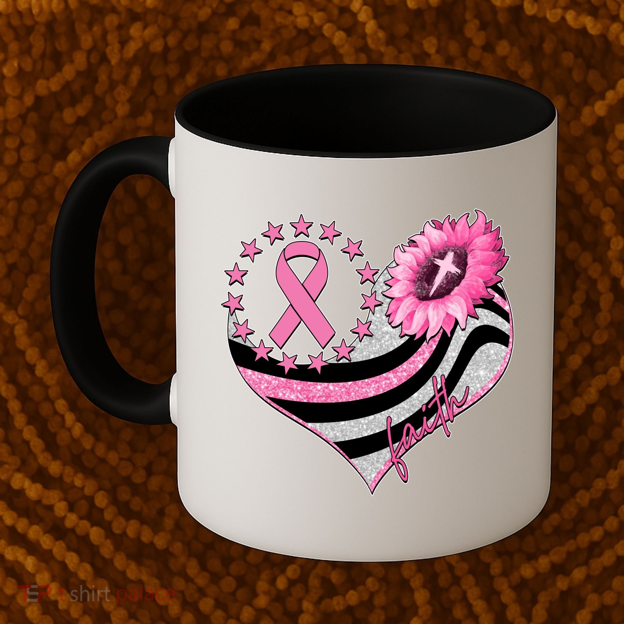 Breast Cancer Awareness Faith Coffee Mug