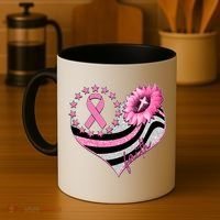Breast Cancer Awareness Faith Coffee Mug thumb 4