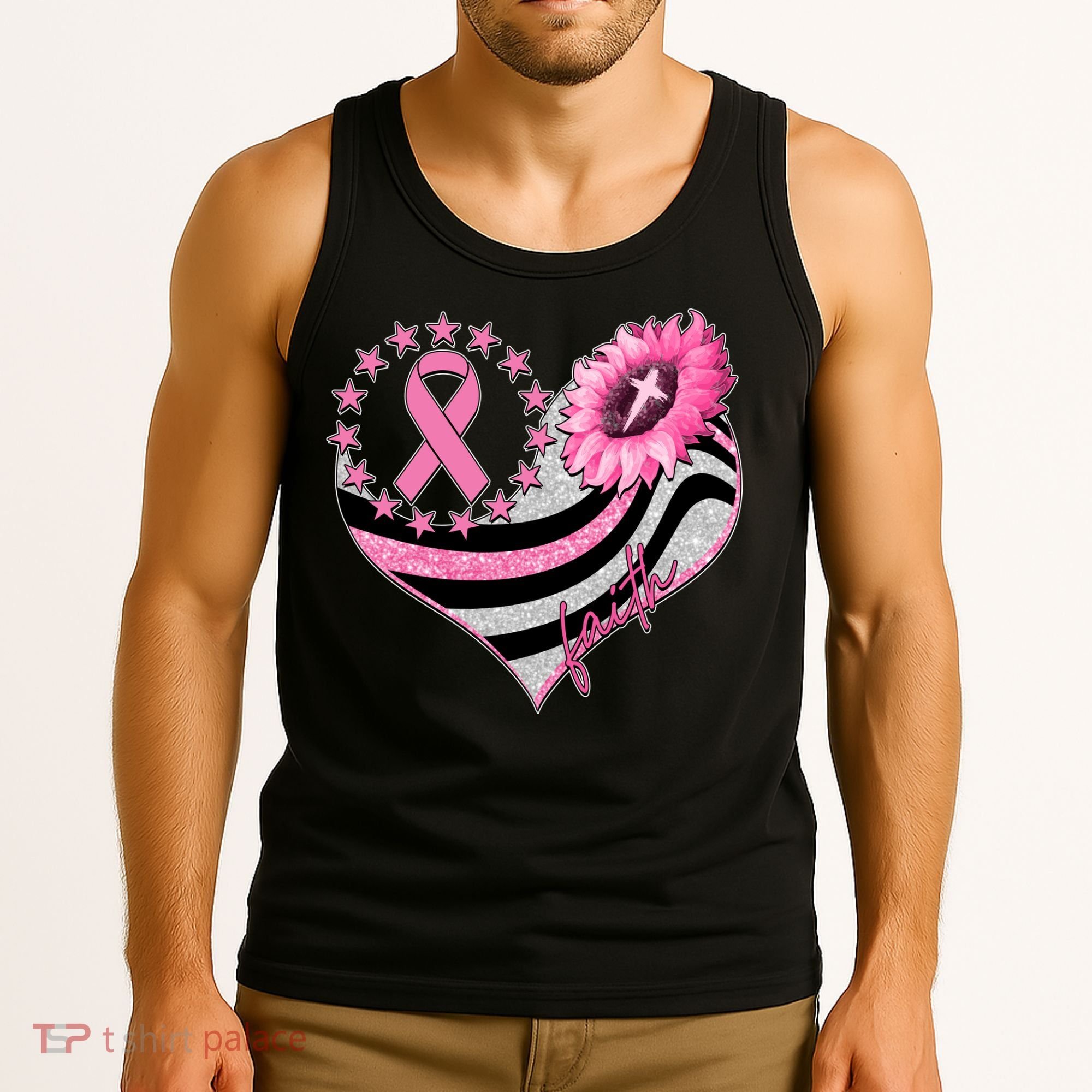 Breast Cancer Awareness Faith Tank Top