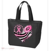 Breast Cancer Awareness Faith Tote Bag thumb 3