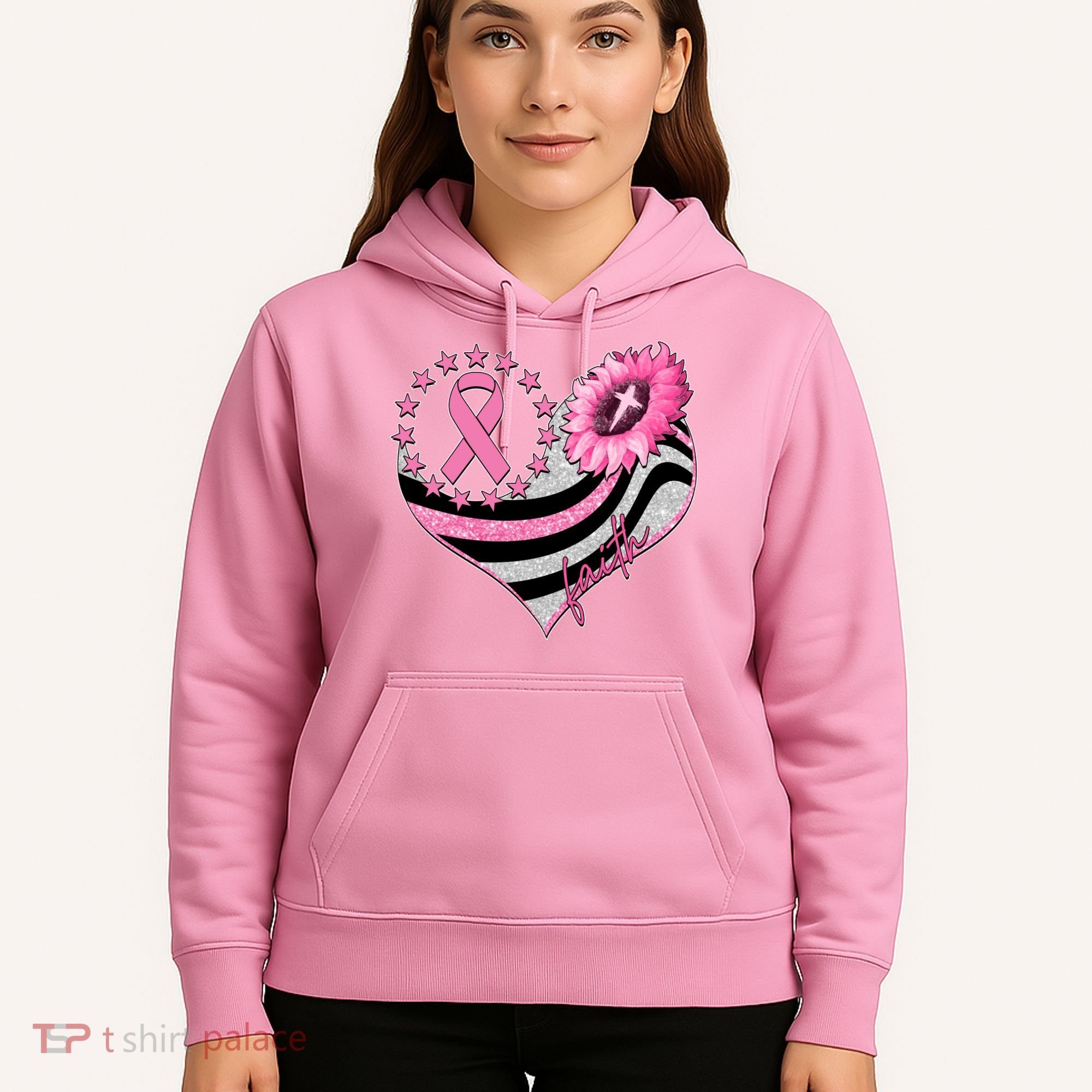 Breast Cancer Awareness Faith Hoodie