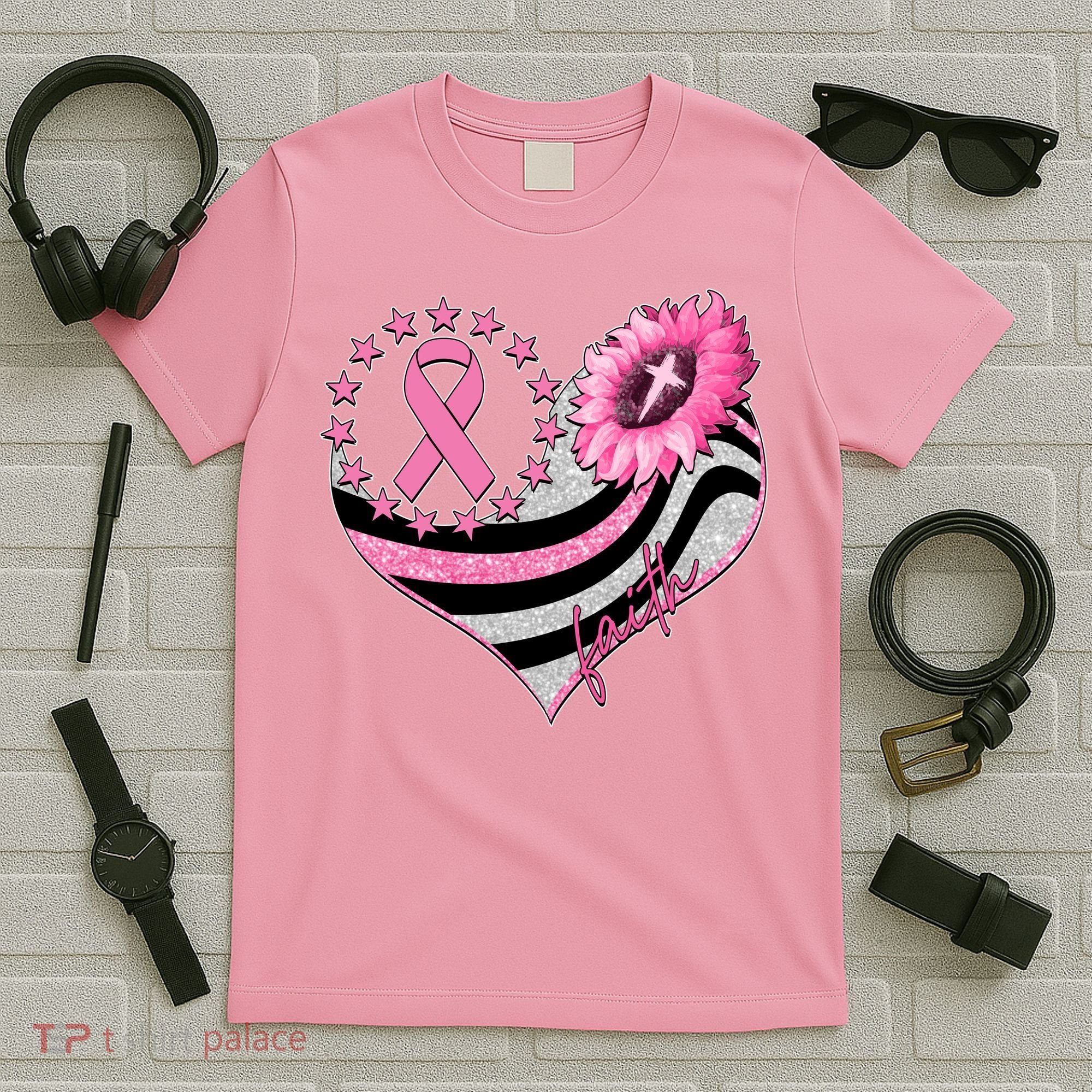 Breast Cancer Awareness Faith T-Shirt