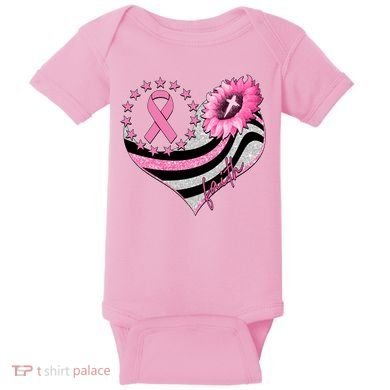 Breast Cancer Awareness Faith Baby Bodysuit