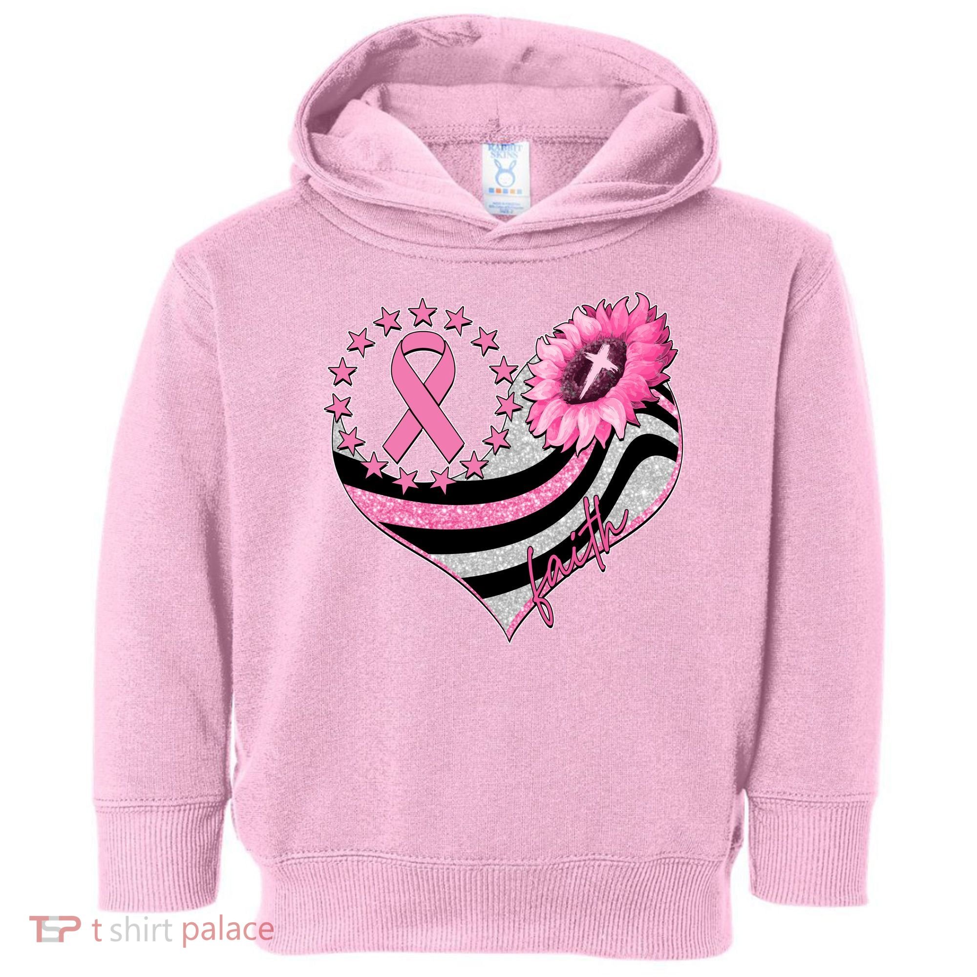 Breast Cancer Awareness Faith Toddler Hoodie