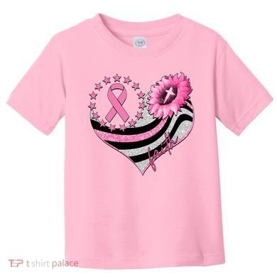 Breast Cancer Awareness Faith Toddler T-Shirt