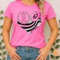 Breast Cancer Awareness Faith Women's T-Shirt thumb 2