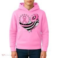Breast Cancer Awareness Faith Kids Hoodie thumb 4