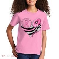 Breast Cancer Awareness Faith Kids T-Shirt thumb 2