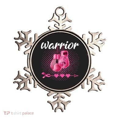 Breast Cancer Awareness Pink Boxing Gloves Warrior Ornament