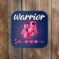 Breast Cancer Awareness Pink Boxing Gloves Warrior Coaster thumb 0