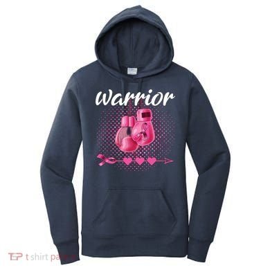 Breast Cancer Awareness Pink Boxing Gloves Warrior Women's Hoodie