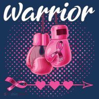 Breast Cancer Awareness Pink Boxing Gloves Warrior Women's Hoodie thumb 2
