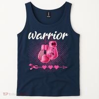 Breast Cancer Awareness Pink Boxing Gloves Warrior Tank Top thumb 2