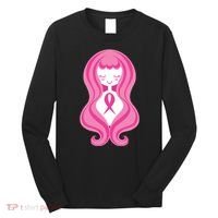 Breast Cancer Awareness Pink Ribbon Girl Long Sleeve Shirt thumb 0
