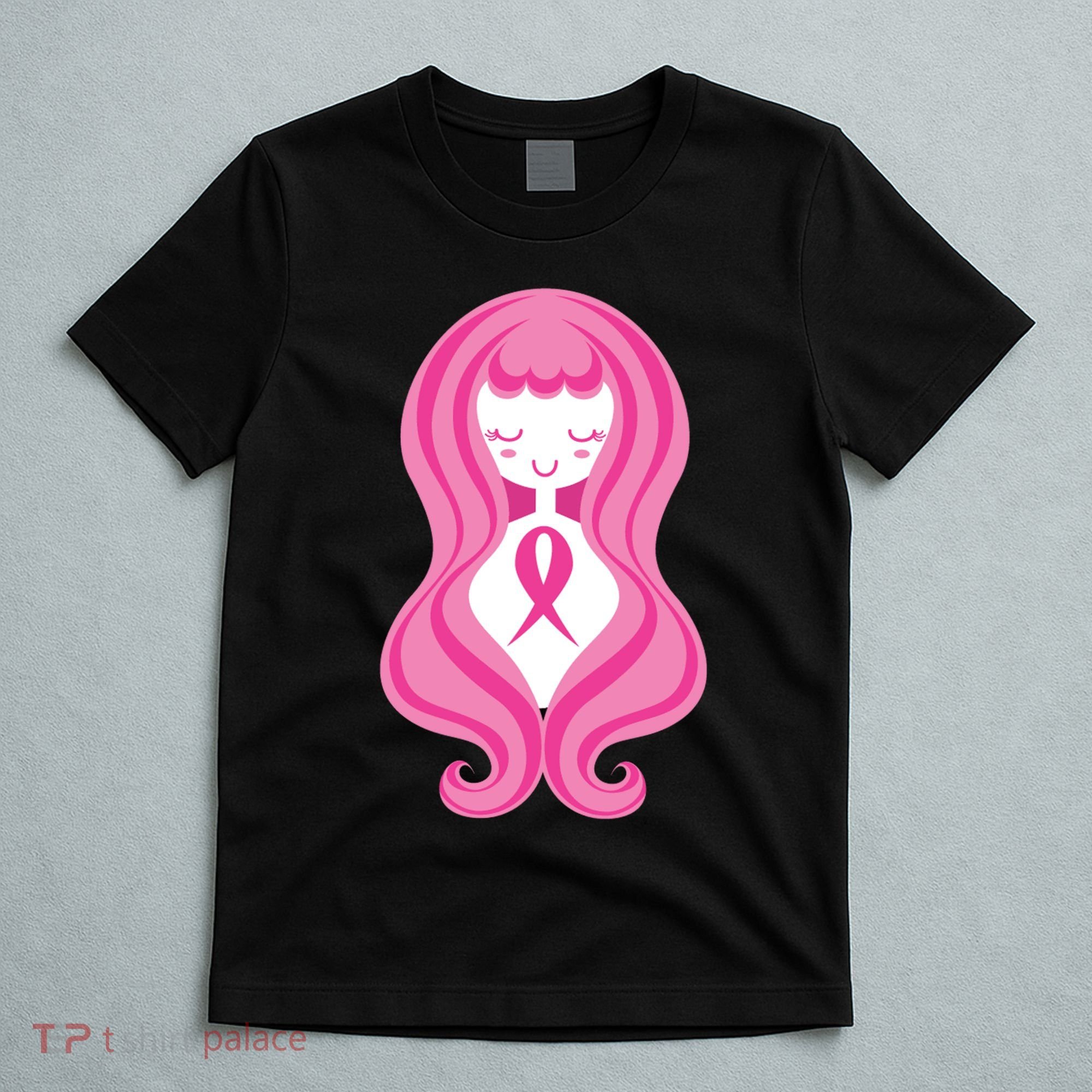 Breast Cancer Awareness Pink Ribbon Girl T-Shirt