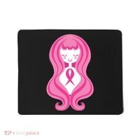 Breast Cancer Awareness Pink Ribbon Girl Mousepad thumb 0