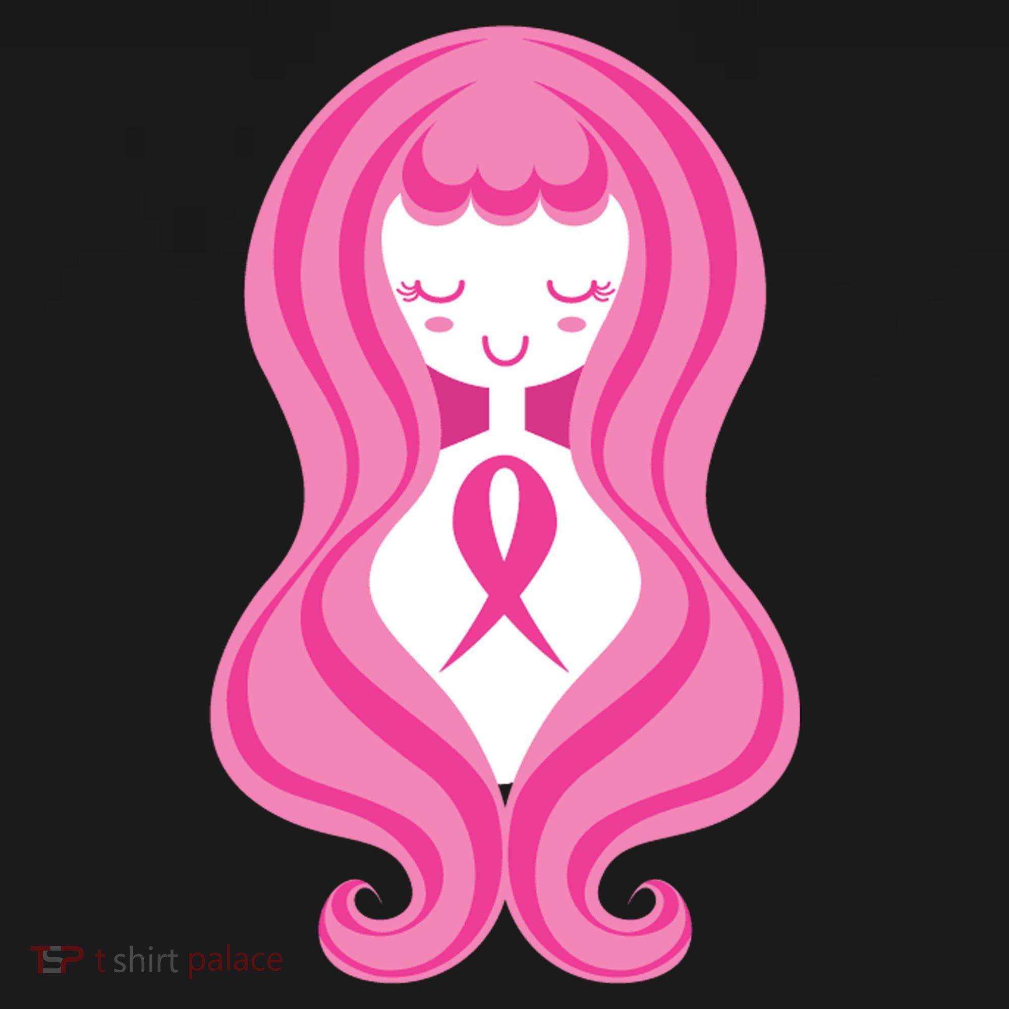 Breast Cancer Awareness Pink Ribbon Girl Mousepad
