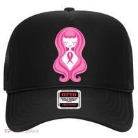 Breast Cancer Awareness Pink Ribbon Girl Hat thumb 0