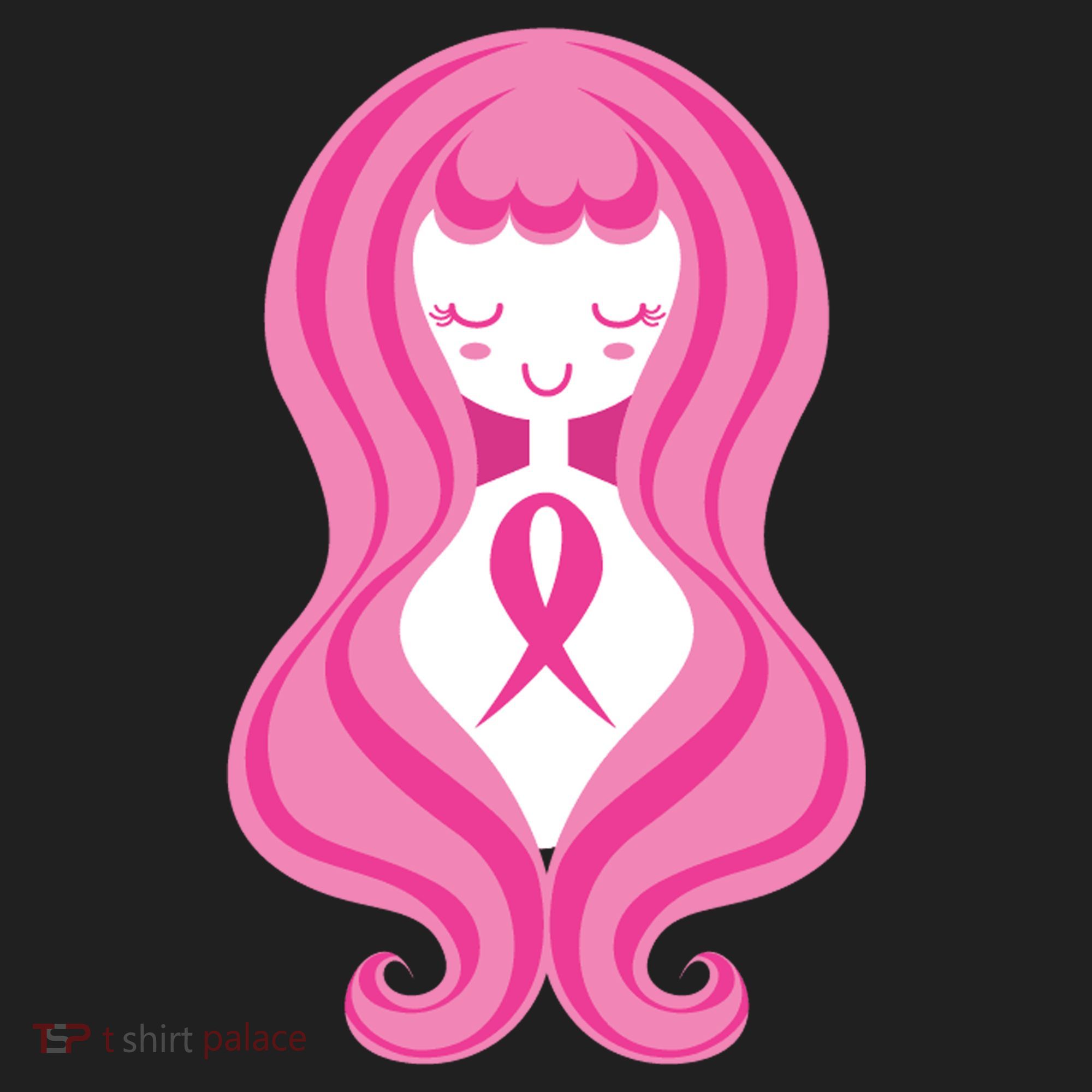 Breast Cancer Awareness Pink Ribbon Girl Hat