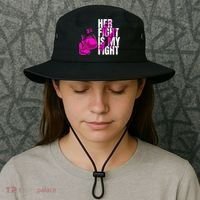 Breast Cancer Awareness Husband Support Squad Bucket Hat thumb 3