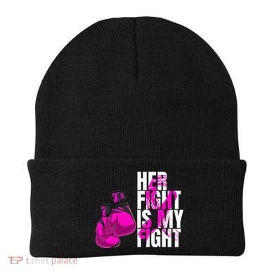 Breast Cancer Awareness Husband Support Squad Beanie