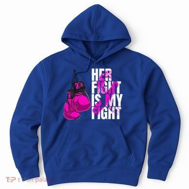 Breast Cancer Awareness Husband Support Squad Hoodie