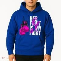 Breast Cancer Awareness Husband Support Squad Hoodie thumb 2