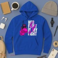 Breast Cancer Awareness Husband Support Squad Hoodie thumb 3