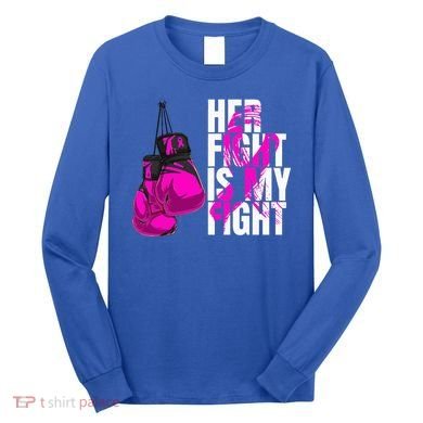 Breast Cancer Awareness Husband Support Squad Long Sleeve Shirt