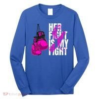 Breast Cancer Awareness Husband Support Squad Long Sleeve Shirt thumb 0
