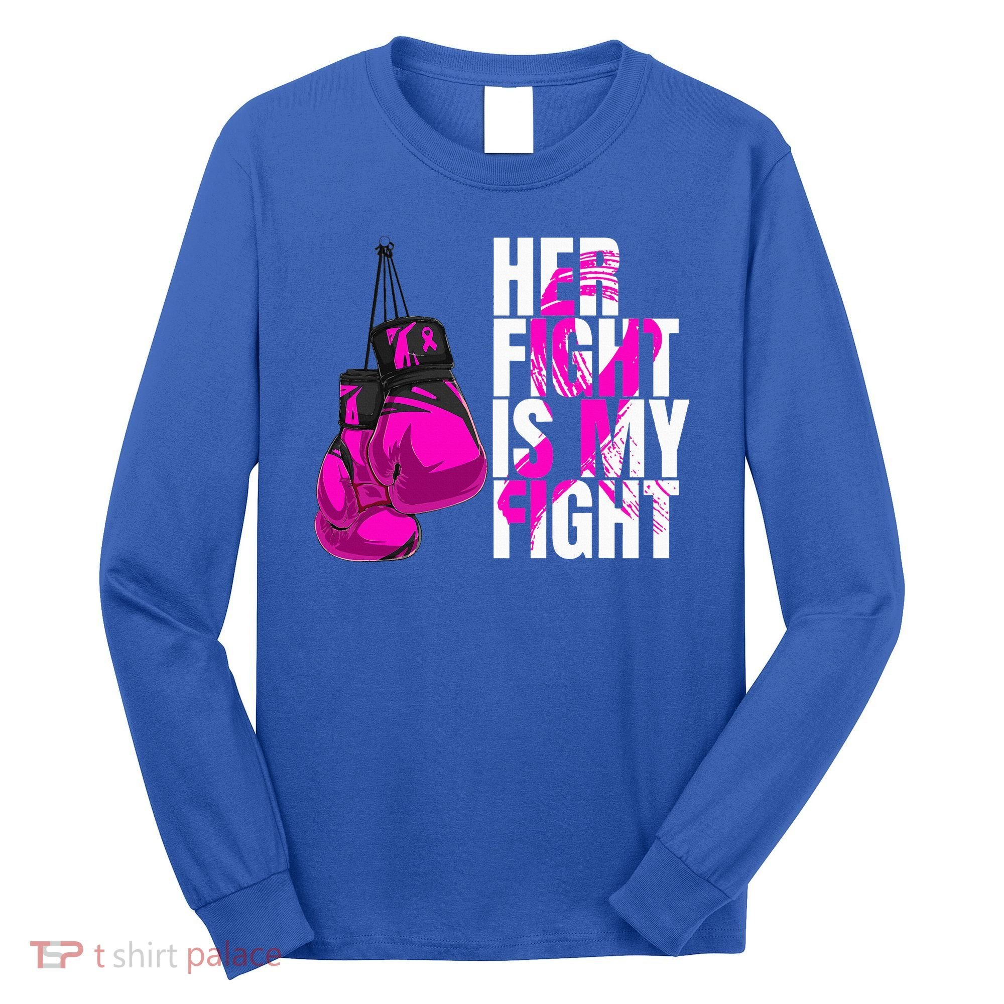 Breast Cancer Awareness Husband Support Squad Long Sleeve Shirt