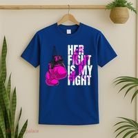 Breast Cancer Awareness Husband Support Squad T-Shirt thumb 2