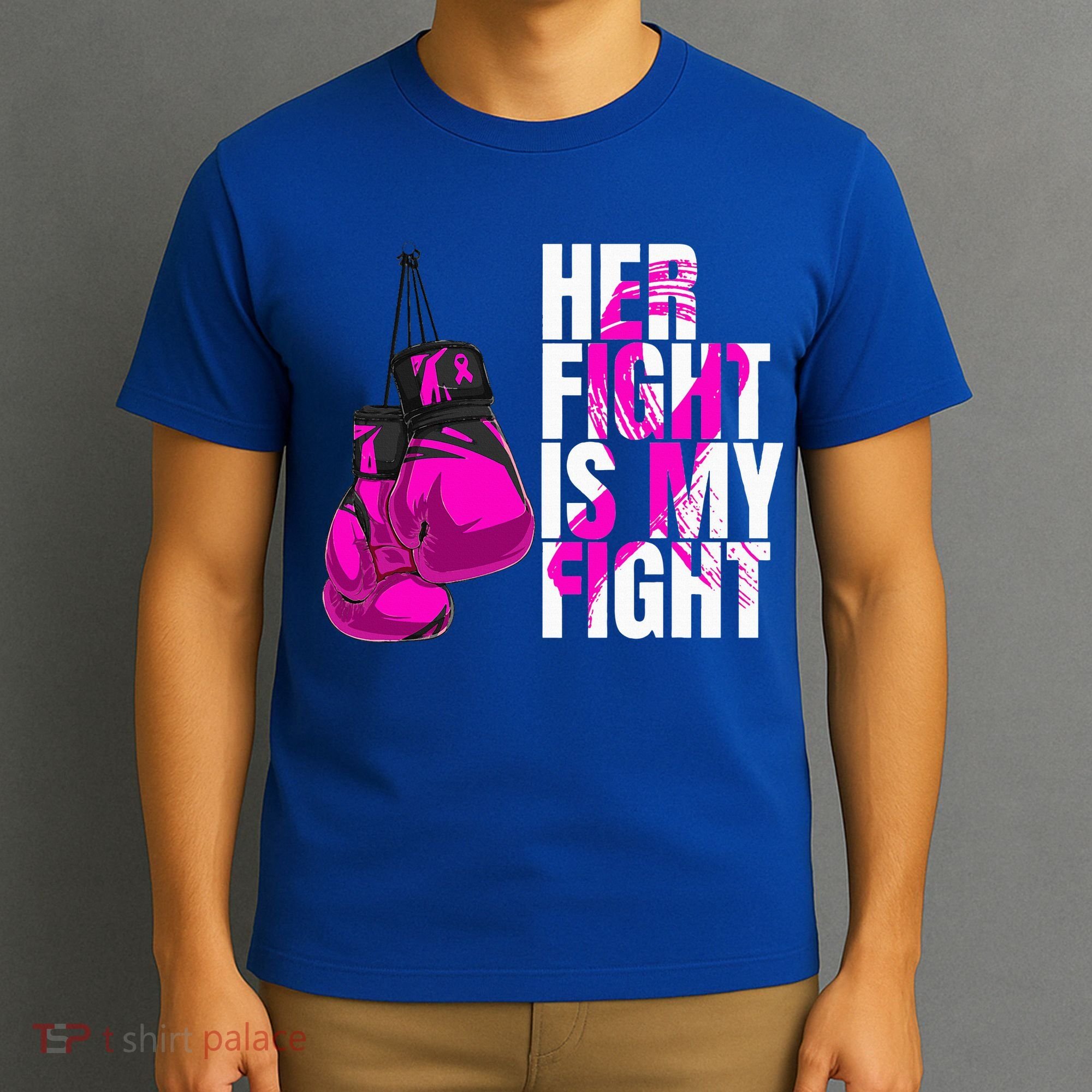 Breast Cancer Awareness Husband Support Squad T-Shirt