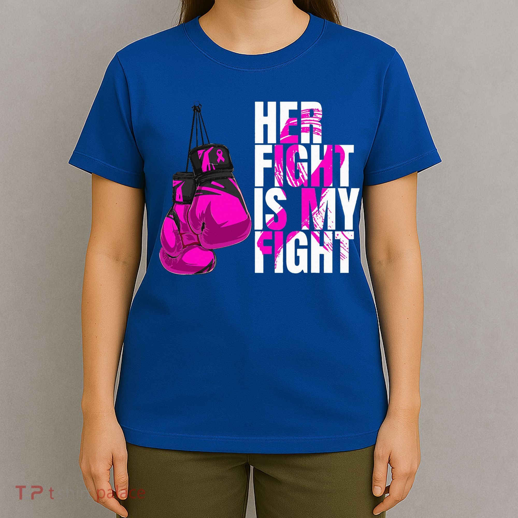 Breast Cancer Awareness Husband Support Squad T-Shirt