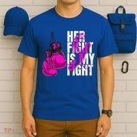 Breast Cancer Awareness Husband Support Squad T-Shirt thumb 6