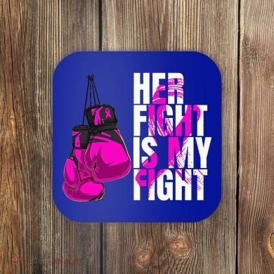 Breast Cancer Awareness Husband Support Squad Coaster