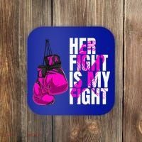 Breast Cancer Awareness Husband Support Squad Coaster thumb 0