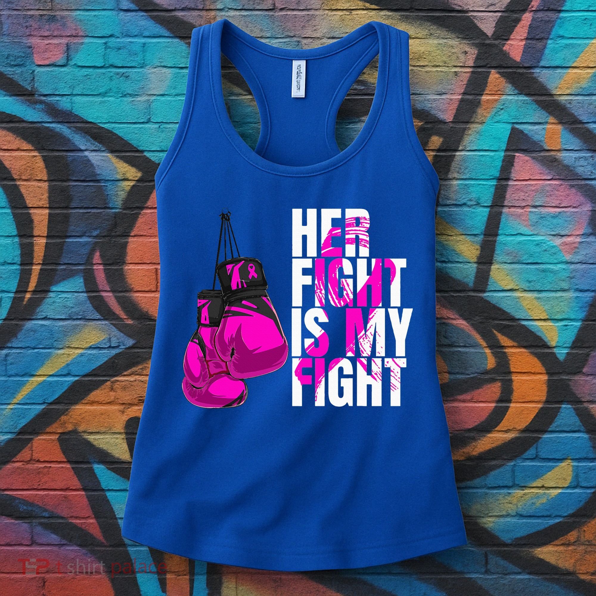 Breast Cancer Awareness Husband Support Squad Women's Tank Top