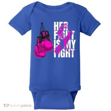 Breast Cancer Awareness Husband Support Squad Baby Bodysuit