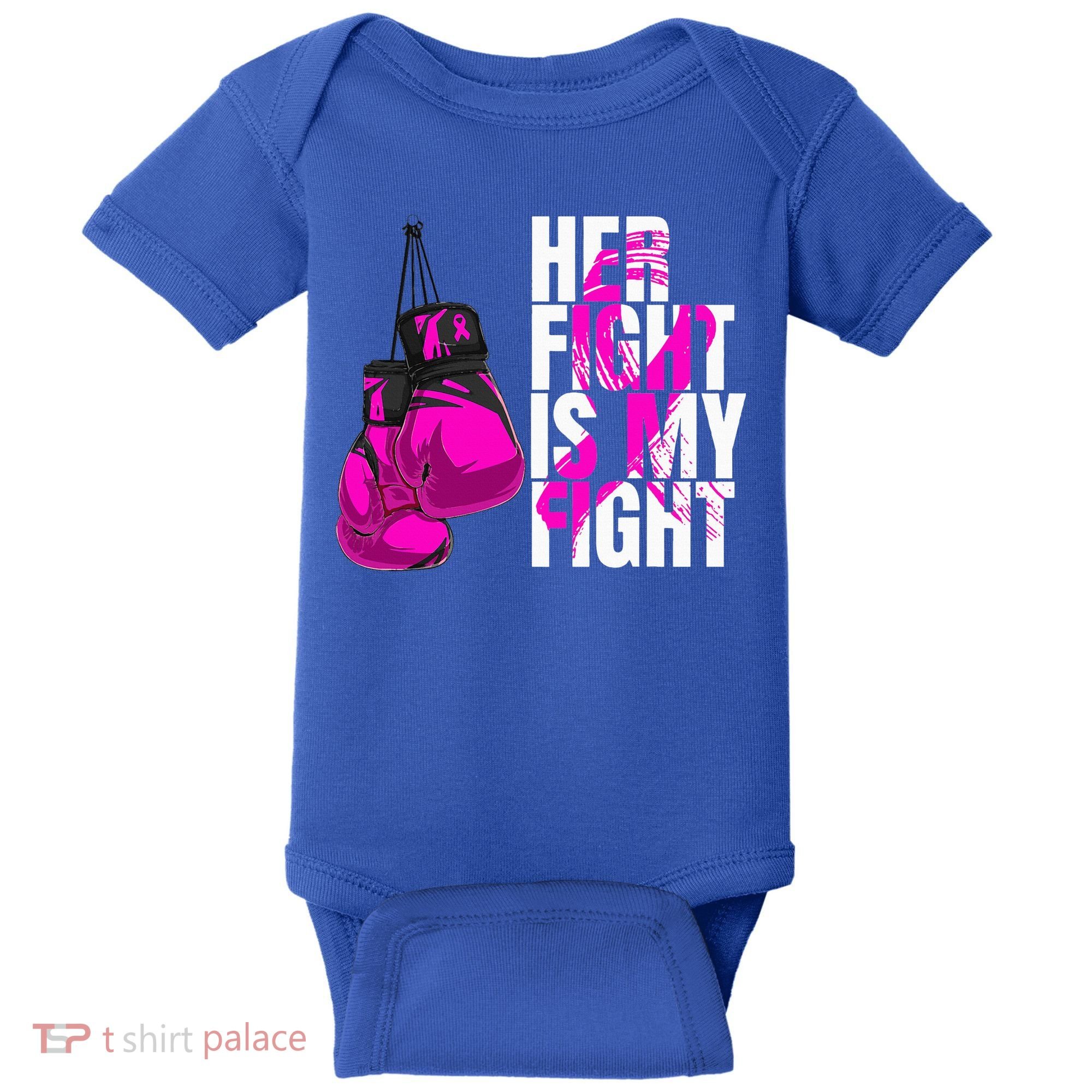 Breast Cancer Awareness Husband Support Squad Baby Bodysuit
