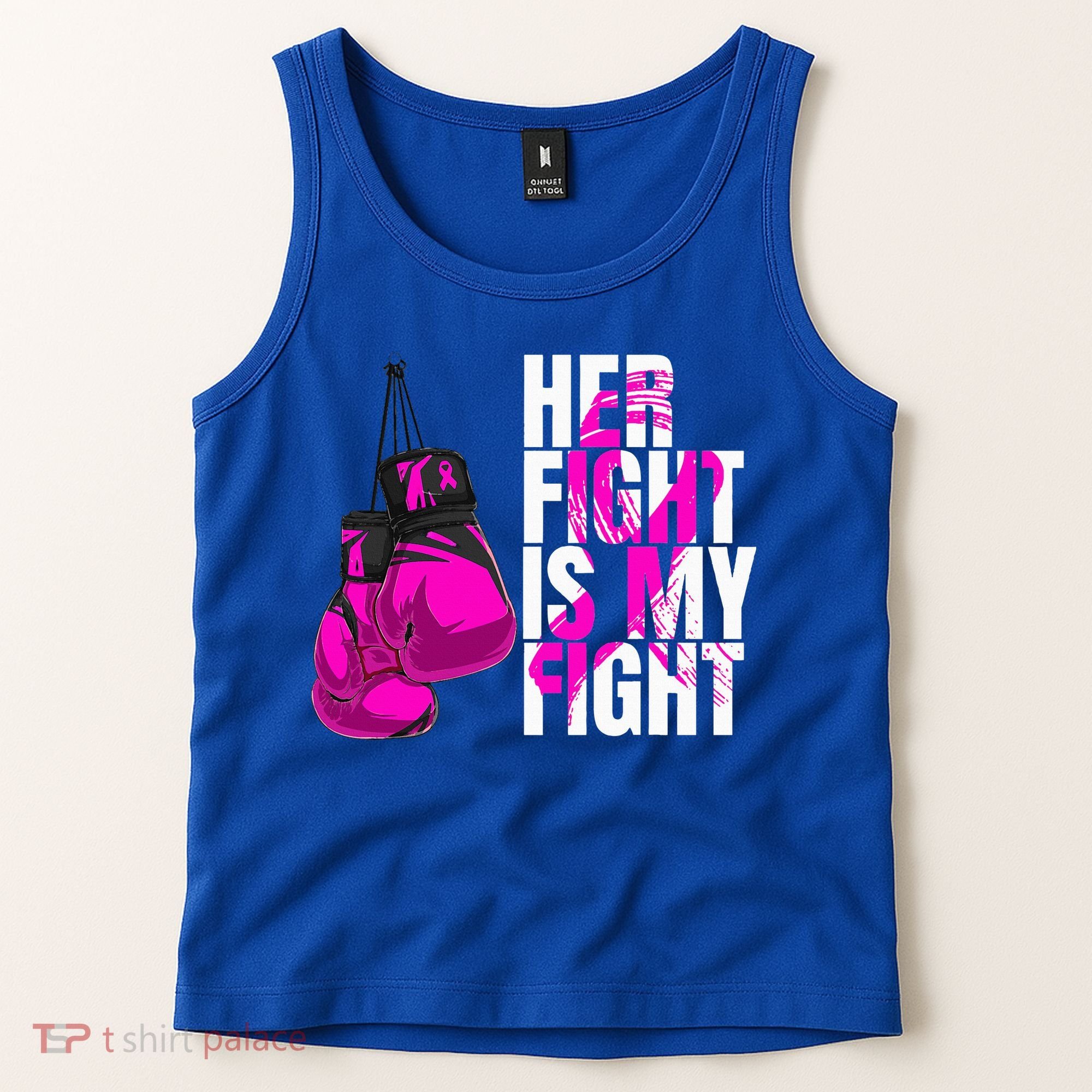 Breast Cancer Awareness Husband Support Squad Tank Top