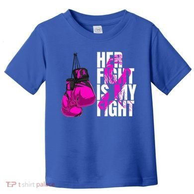 Breast Cancer Awareness Husband Support Squad Toddler T-Shirt
