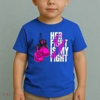 Breast Cancer Awareness Husband Support Squad Toddler T-Shirt thumb 2