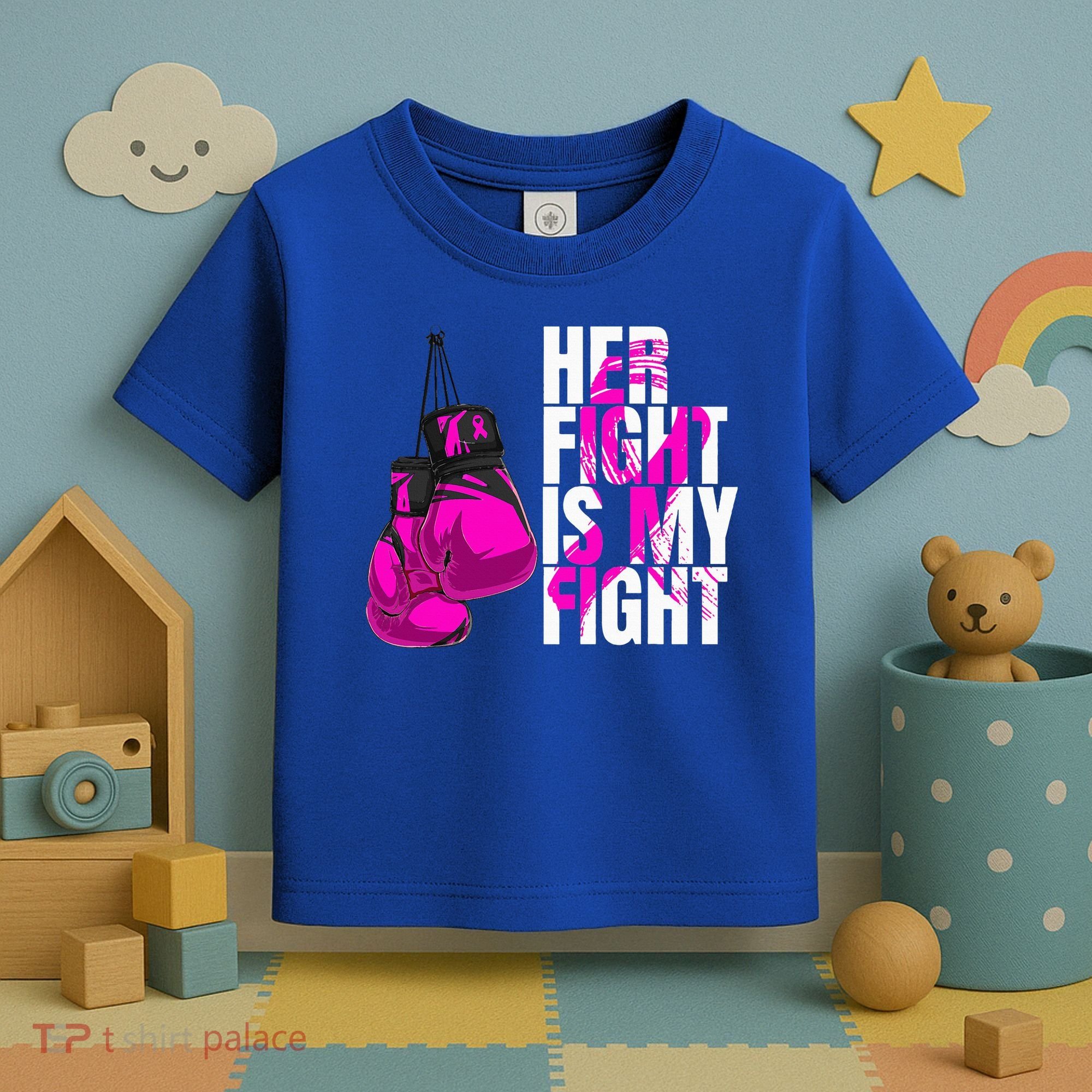 Breast Cancer Awareness Husband Support Squad Toddler T-Shirt