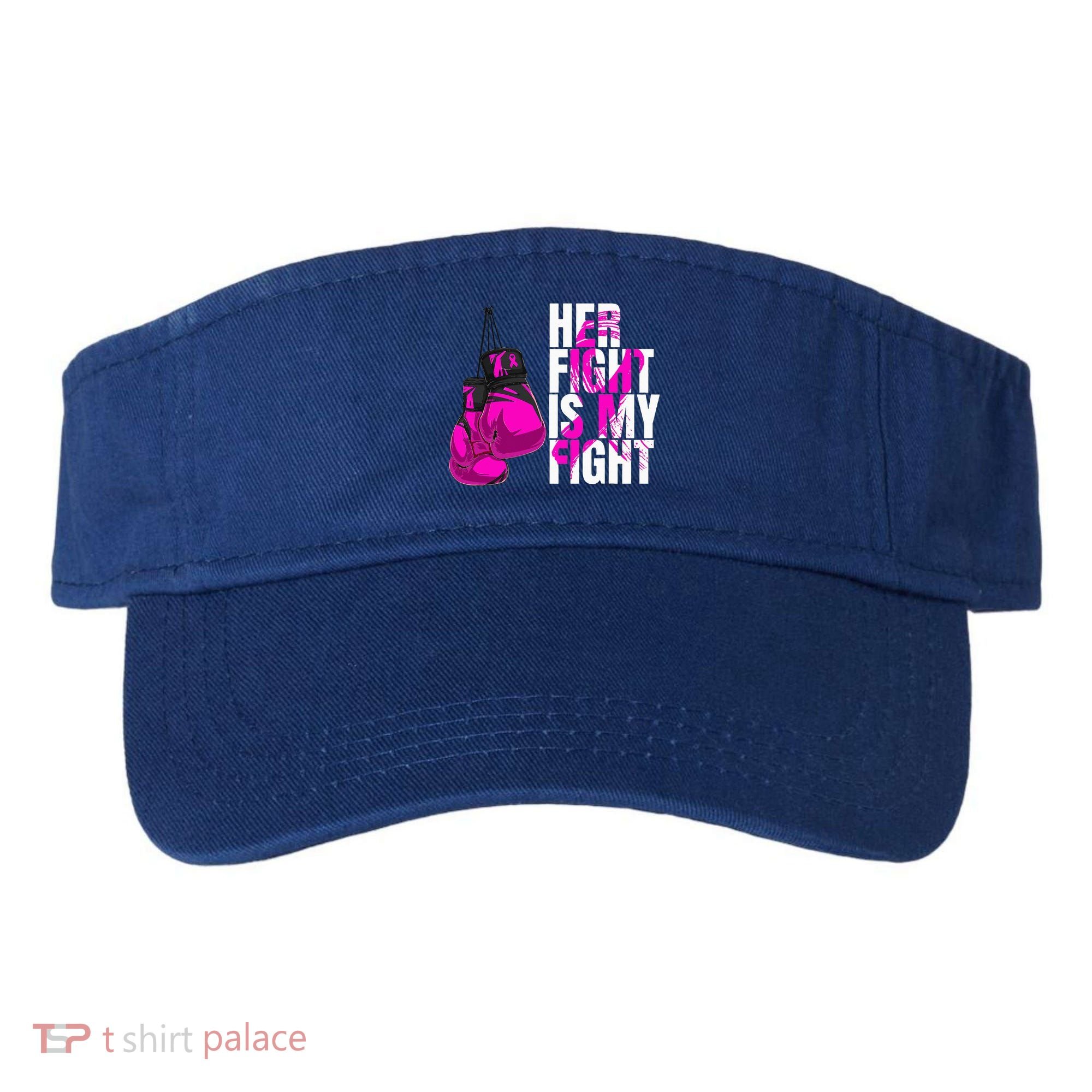 Breast Cancer Awareness Husband Support Squad Visor