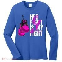 Breast Cancer Awareness Husband Support Squad Women's Long Sleeve Shirt thumb 0